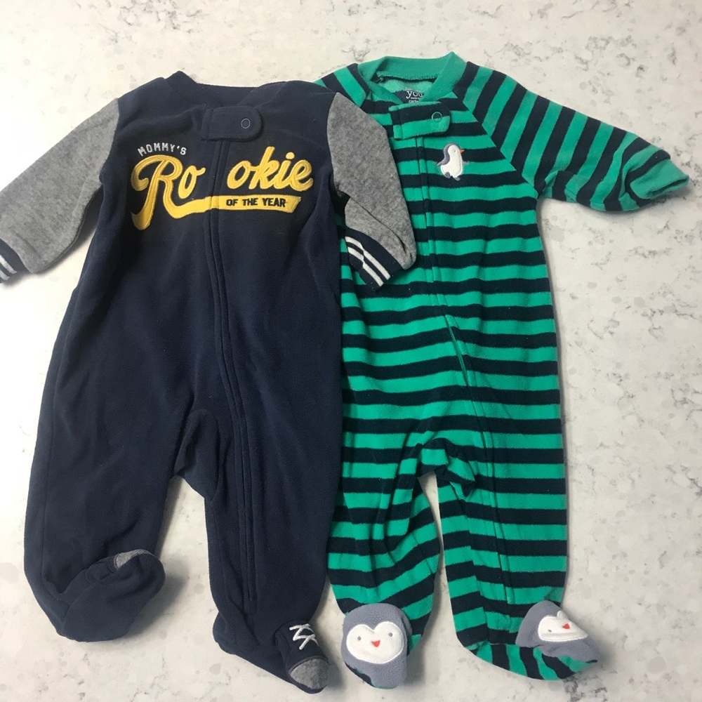 Carter’s Zip Up Footed Pjs